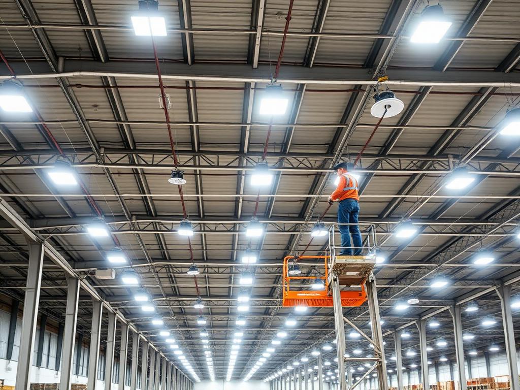 Commercial LED high-bay lighting